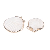 Natural Scallop Shell Pendants SSHEL-N038-14-2