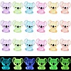 30Pcs 6 Colors Luminous Resin koala Ornaments DJEW-CJ0001-18-1
