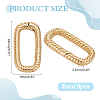 8Pcs Brass Spring Gate Rings KK-ME0003-20-2