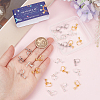 SUNNYCLUE 30Pcs 3 Colors Brass Screw On Clip-on Earring Findings KK-SC0004-74-3