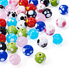 40Pcs 8 Colors Handmade Lampwork Beads LAMP-TA0001-54B-2