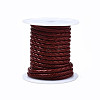 Braided Cowhide Leather Cord NWIR-N005-01A-3mm-1