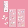 2 Sheets Hot Stamping PET Waterproof Decorative Stickers PW-WG31492-06-1