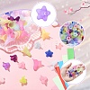 400Pcs 2 Styles Transparent Acrylic Beads FACR-YW0001-11-2