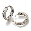 Rack Plating Brass Micro Pave Cubic Zirconia Hoop Earrings EJEW-H016-20P-1