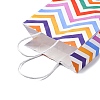 Wave Shaped Print Paper Packing Tote Bags LS-CARB-R001-01C-3