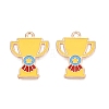 Alloy Enamel Pendants ENAM-Q004-01KCG-14-1