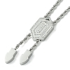 02RXZH
304 Stainless Steel Rope Chain Necklaces NJEW-Q322-07P-3