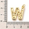 Brass Micro Pave Clear Cubic Zirconia Pendants KK-G521-01G-W-3