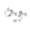316 Surgical Stainless Steel Clip-on Earring Findings X-STAS-Z127-02P-2