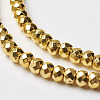Non-magnetic Synthetic Hematite Beads Strands X-G-P262-29-3x4mm-G-1