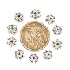 Tibetan Style Alloy Flower Bell Filigree Bead Caps TIBEB-O005-02-3