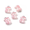 Opaque Resin Pendants X-RESI-J023-14A-3