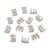 Tarnish Resistant 304 Stainless Steel Letter Charms LS-X-STAS-O072-E-2