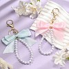 Imitated Pearl Acrylic Keychain KEYC-JKC01006-2