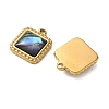 Natural Paua Shell Pendants STAS-G397-21G-02-2