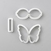 3Pcs Plastic Clay Pressed Molds AJEW-WH20020-216N-02-1
