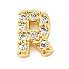 Rack Plating Brass Micro Pave Cubic Zirconia Cabochons KK-F874-04G-R-1