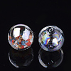 Handmade Blown Glass Globe Beads LS-X-DH017J-1-25mm-AB-2
