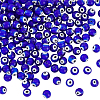 3 Strands Handmade Evil Eye Lampwork Round Bead Strands LAMP-HY0001-13A-1