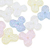Rainbow Iridescent Plating Acrylic Beads OACR-N010-060-1