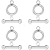 25Pcs 304 Stainless Steel Toggle Clasps STAS-BBC0009-60A-7