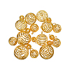 40Pcs 4 Sizes Iron Wire Pendants IFIN-CJ0001-40G-1
