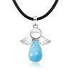 Angel Synthetic Turquoise Pendant Necklaces OH8264-04-1