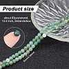 GOMAKERER 2 Strands Natural Green Aventurine Beads Strands G-GO0001-29A-2