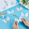 Gorgecraft 40Pcs 4 Colors Angel Wing Shape Sew on Patches Applique FIND-GF0005-44-3