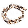 Natural Petrified Wood Beads Strands G-C259-A29-5x8mm-3
