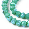 Electroplate Opaque Solid Color Glass Beads Strands LS-EGLA-A034-P6mm-L25-3