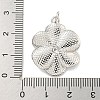 Rack Plating Brass Micro Pave Cubic Zirconia Pendants KK-C059-01P-3