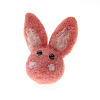 Rabbit Head Handmade Wool Felt Ornament Accessories PW-WG88170-09-1