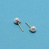 Iron Stud Earring Findings STAS-WH0029-02B-01-1-1
