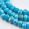 Dyed Natural Turquoise Beads Strands TURQ-F010-05-2
