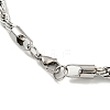 Tarnish Resistant 5MM 201 Stainless Steel Rope Chain Bracelets for Women LS-BJEW-R318-02P-3