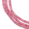 Natural Pink Tourmaline Beads Strands G-P553-F05-01-4