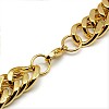 Fashionable 304 Stainless Steel Cuban Link Chain Necklaces LS-STAS-A028-N065G-2