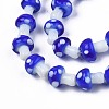 Mushroom Handmade Lampwork Beads Strands LAMP-R116-12A-3