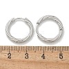 304 Stainless Steel Twist Hoop Earrings for Women LS-EJEW-A130-02B-P-3
