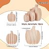 Olycraft 12Pcs 3 Style Halloween Theme Unfinished Wood Decorative Supplies DIY-OC0004-14-2