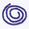 Opaque Solid Color Glass Beads Strands X1-EGLA-A034-P8mm-D07-2