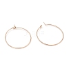 Ion Plating(IP) 316L Surgical Stainless Steel Hoop Earring Findings STAS-D164-01RG-2