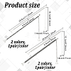 4 Pairs 4 Styles Rhinestone Chain Non-slip Bra Straps FIND-GO0002-51-2