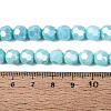 Anti-Tarnish Electroplate Glass Beads Strands EGLA-ZX010-8mm-10-6