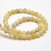 Frosted Natural Weathered Agate Beads Strands G-F367-6mm-11-3