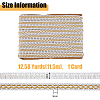 Centipede Braided Polyester Lace Trim OCOR-WH0092-02A-2