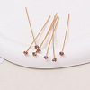 Brass Micro Pave Cubic Zirconia Hair Sticks for Women PHAR-WH0009-20-1