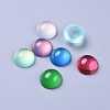Translucent Resin Cabochons RESI-S361-10mm-M-2